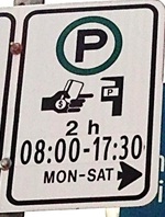Time Restriction Sign